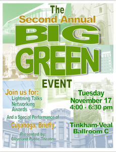 Big Green Event flyer