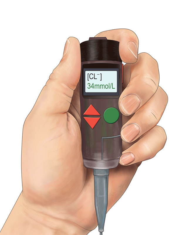 Illustration of cystic fibrosis device